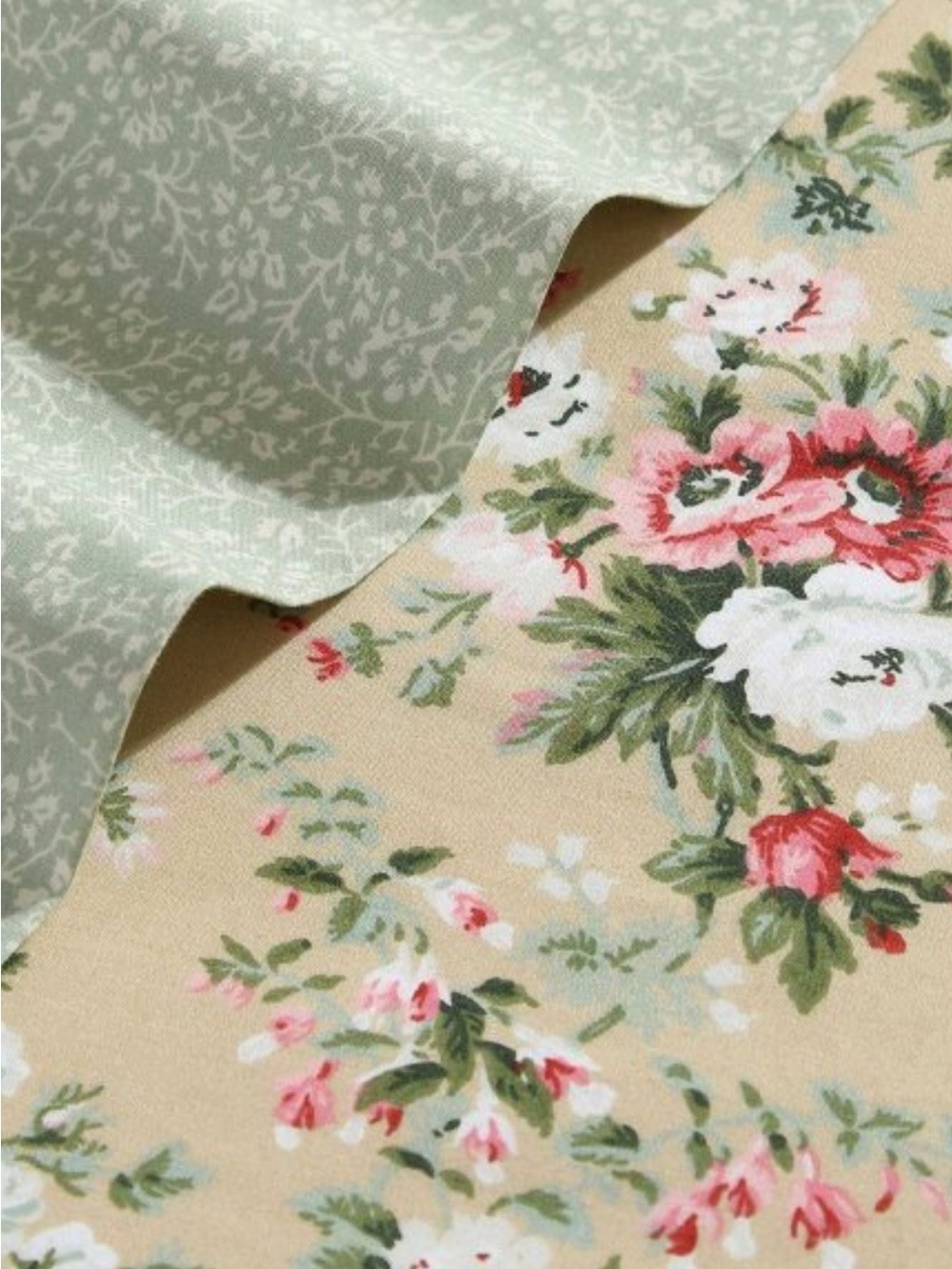Laura Ashley QUEEN ~ Serene Dream ~ 100% Percale Cotton  Floral Sheet Set - Picture 16 of 16